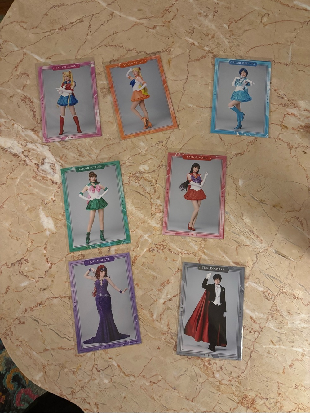 Sailor Moon Super Live character cards